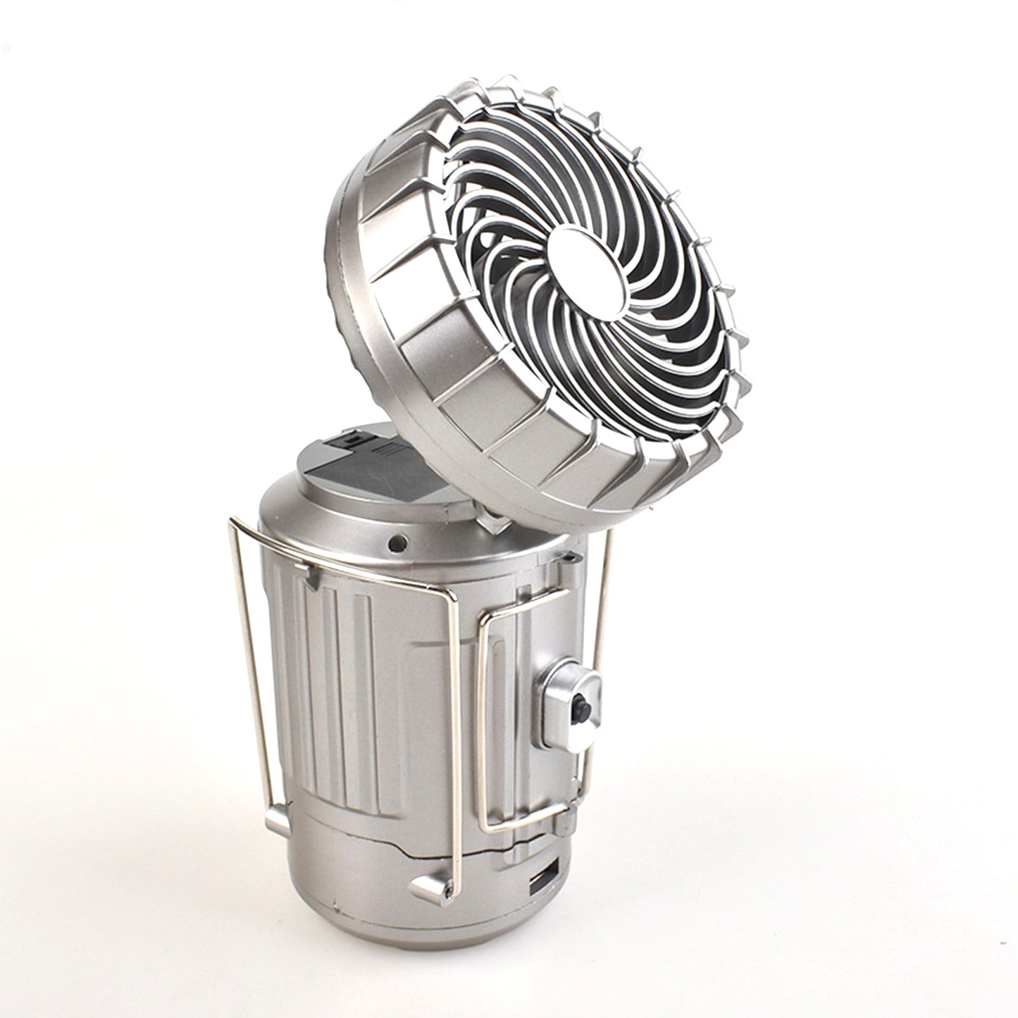 Lámpara LED Solar con Ventilador Plegabl