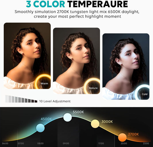 Aro de Luz LED Profesional con Tripode